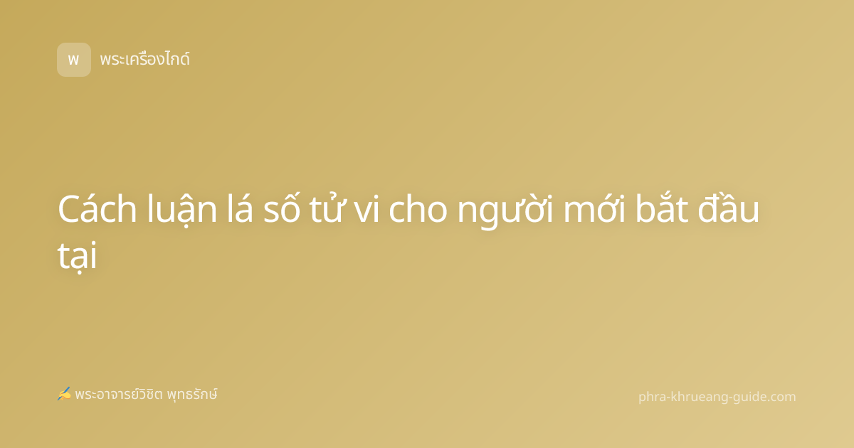 Cách luận lá số tử vi cho người mới bắt đầu tại