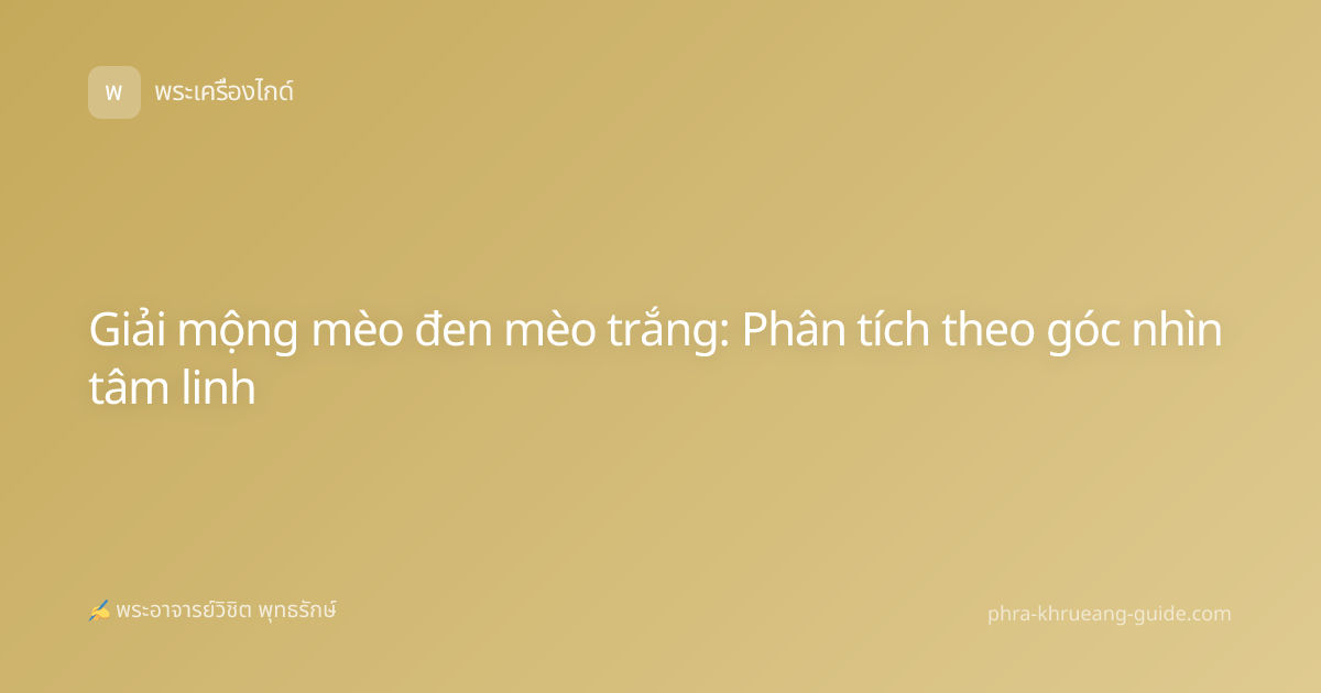 Giải mộng mèo đen mèo trắng: Phân tích theo góc nhìn tâm linh