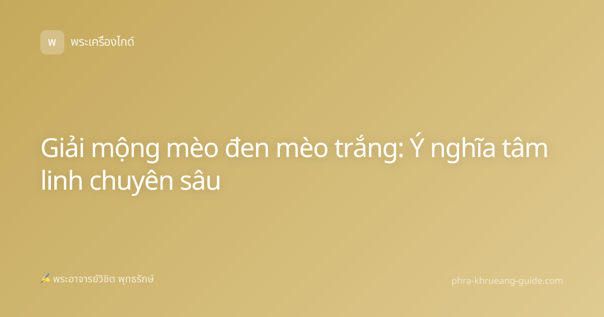 Giải mộng mèo đen mèo trắng: Ý nghĩa tâm linh chuyên sâu
