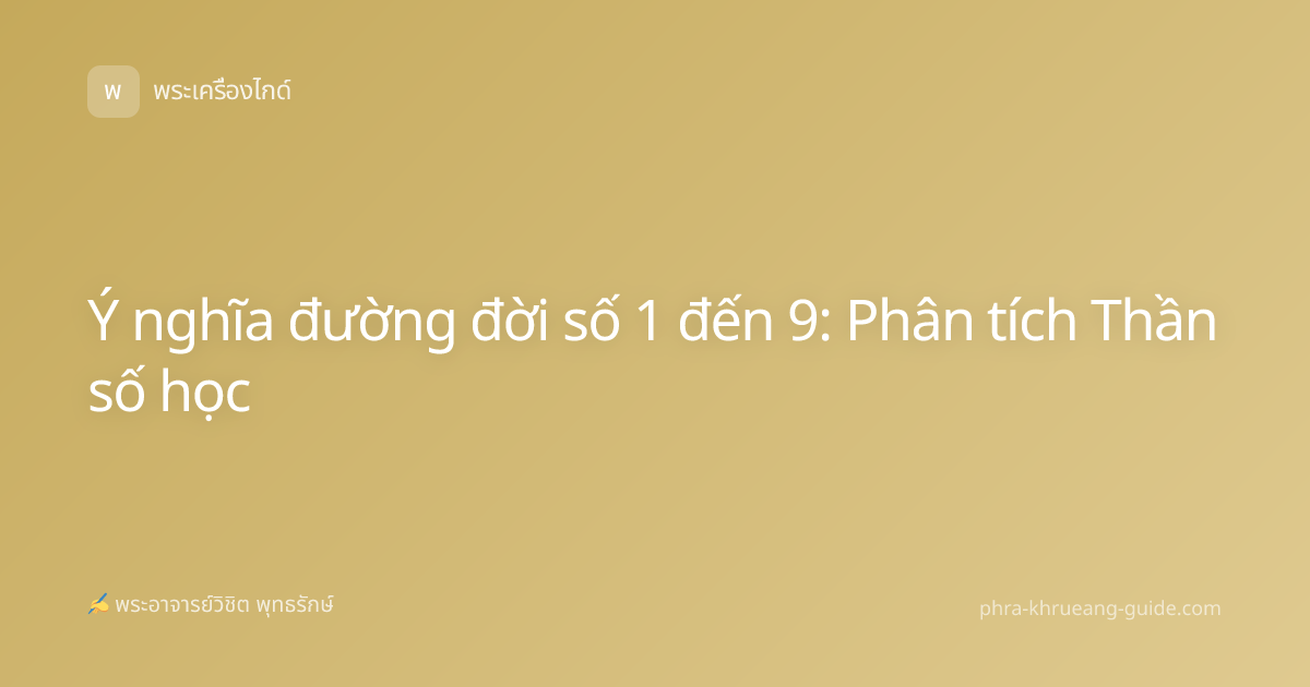 Ý nghĩa đường đời số 1 đến 9: Phân tích Thần số học