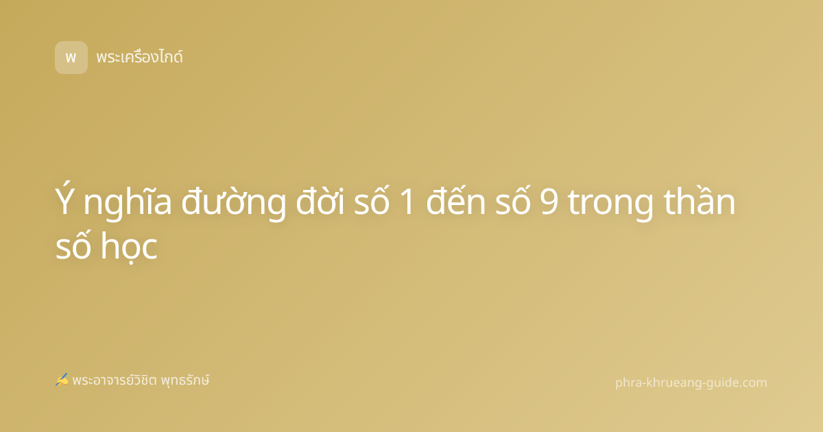 Ý nghĩa đường đời số 1 đến số 9 trong thần số học